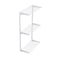 Triton Products Wall Mount Shelving Unit W/ 3 Steel Wire Shelves & Mounting Hardware, White, 33" W x 63" H 1799-WHT - alternate 1